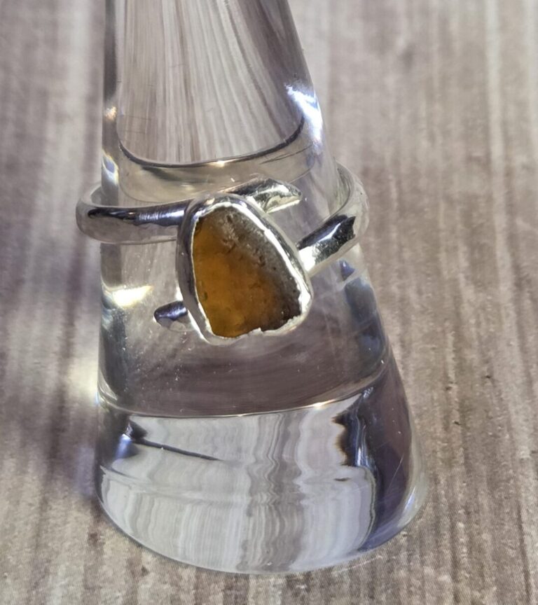 Brown Sea Glass Ring - Adjustable 1 cropped 20251130 135527 scaled 1
