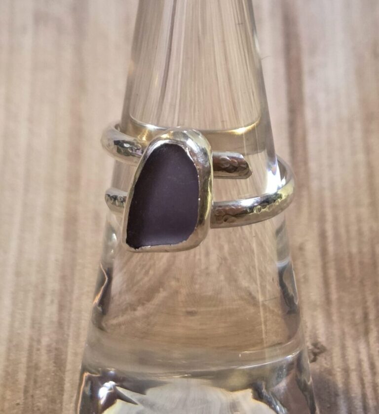 Purple Sea Glass Ring - Adjustable 1 cropped 20251130 135853 scaled 1