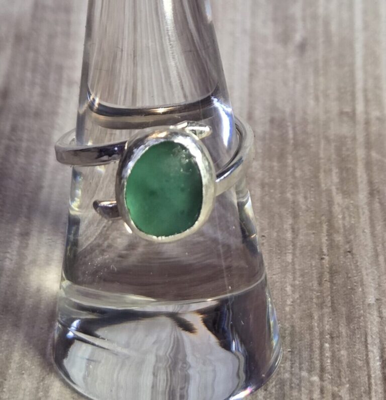 Seafoam Sea Glass Ring - Adjustable 1 cropped 20251130 135932 scaled 1