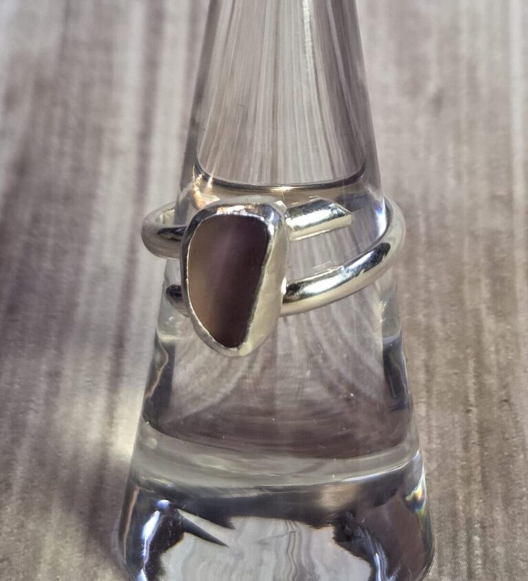 2Tone Purple Sea Glass Ring - Adjustable 1 cropped 20251130 140042 scaled 1