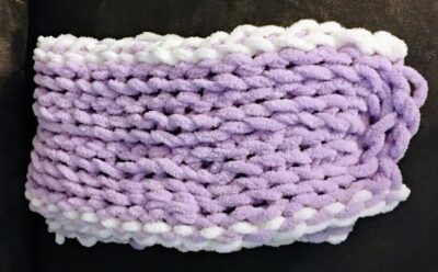 Child's Purple Crochet Scarf