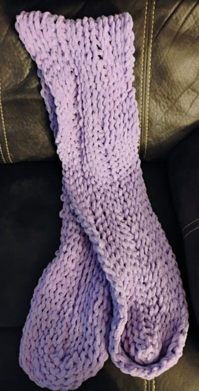 Crochet Scarf - purple