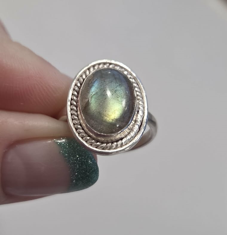 Labradorite Ring - Size 8 2 e8e50612 d184 44b2 851b da84d8704a64