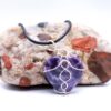 Divine Love Wire Wrapped Amethyst Heart Necklace