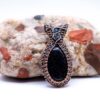 Radiant Night Wire Wrapped Blue Goldstone Necklace