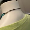 Blue lace leather cord