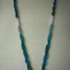 Blue lace strands close up