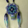 Cobalt necklace close up