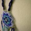 Cobalt necklace side view