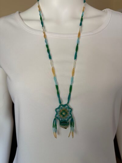 Dark Green stone necklace