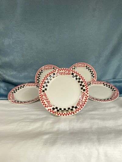 1997 Gibson Coca Cola Ceramic plates 7 3/4" - Five Available