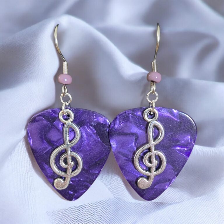 Guitar Pick Music Note Earrings in 9 Color Choices 4 earrings 20251228 130149 1