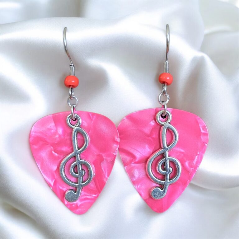 Guitar Pick Music Note Earrings in 9 Color Choices 6 earrings 20251228 132552