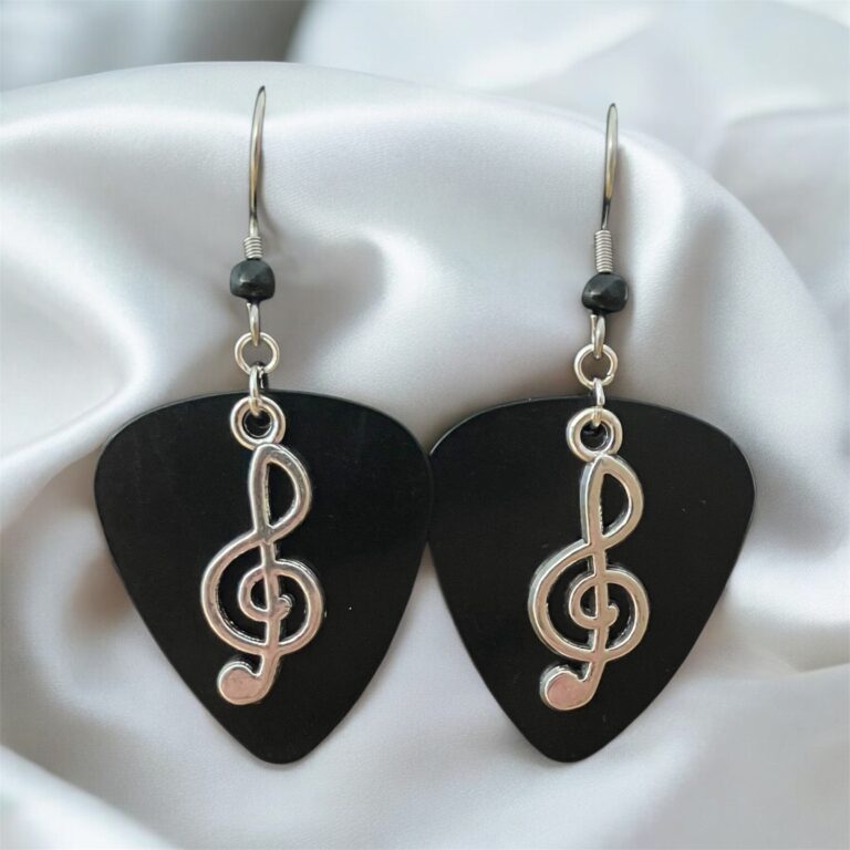 Guitar Pick Music Note Earrings in 9 Color Choices 5 earrings 20251228 135016