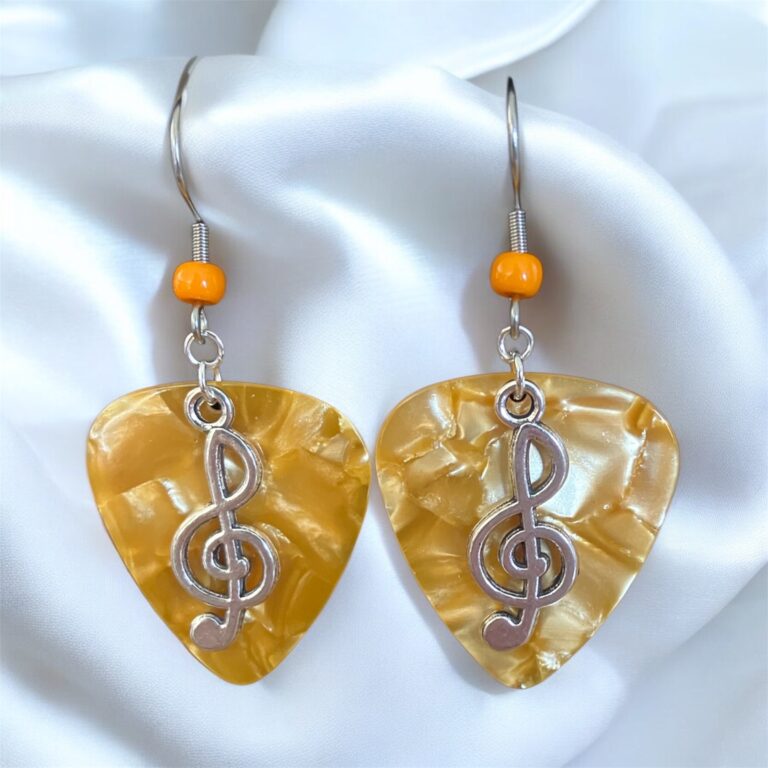 Guitar Pick Music Note Earrings in 9 Color Choices 7 earrings 20251228 135725