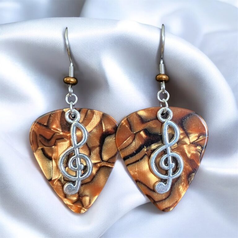 Guitar Pick Music Note Earrings in 9 Color Choices 2 earrings 20251228 140200