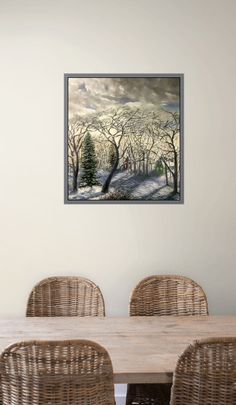 Ice Bound- 24-inch × 26-inch painting I recently completed, and it is available as a limited-edition signed print in 4 sizes, limited to 30