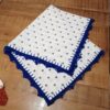 Crochet edging kitchen towel.