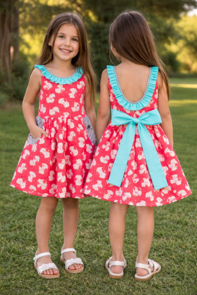 Adorable Puppy Dress with Ruffles and Pockets
