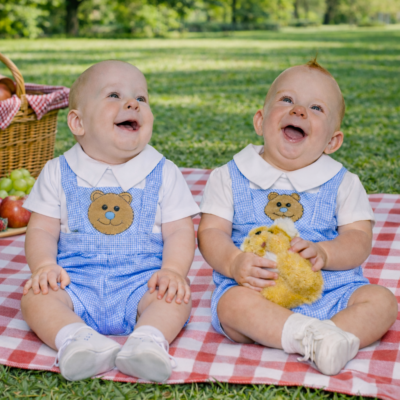 Teddy Bear Faux Baby Overalls