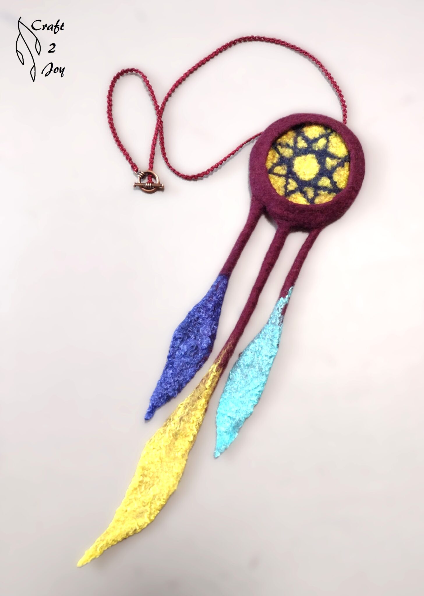 Dreamcatcher Pendant Felted