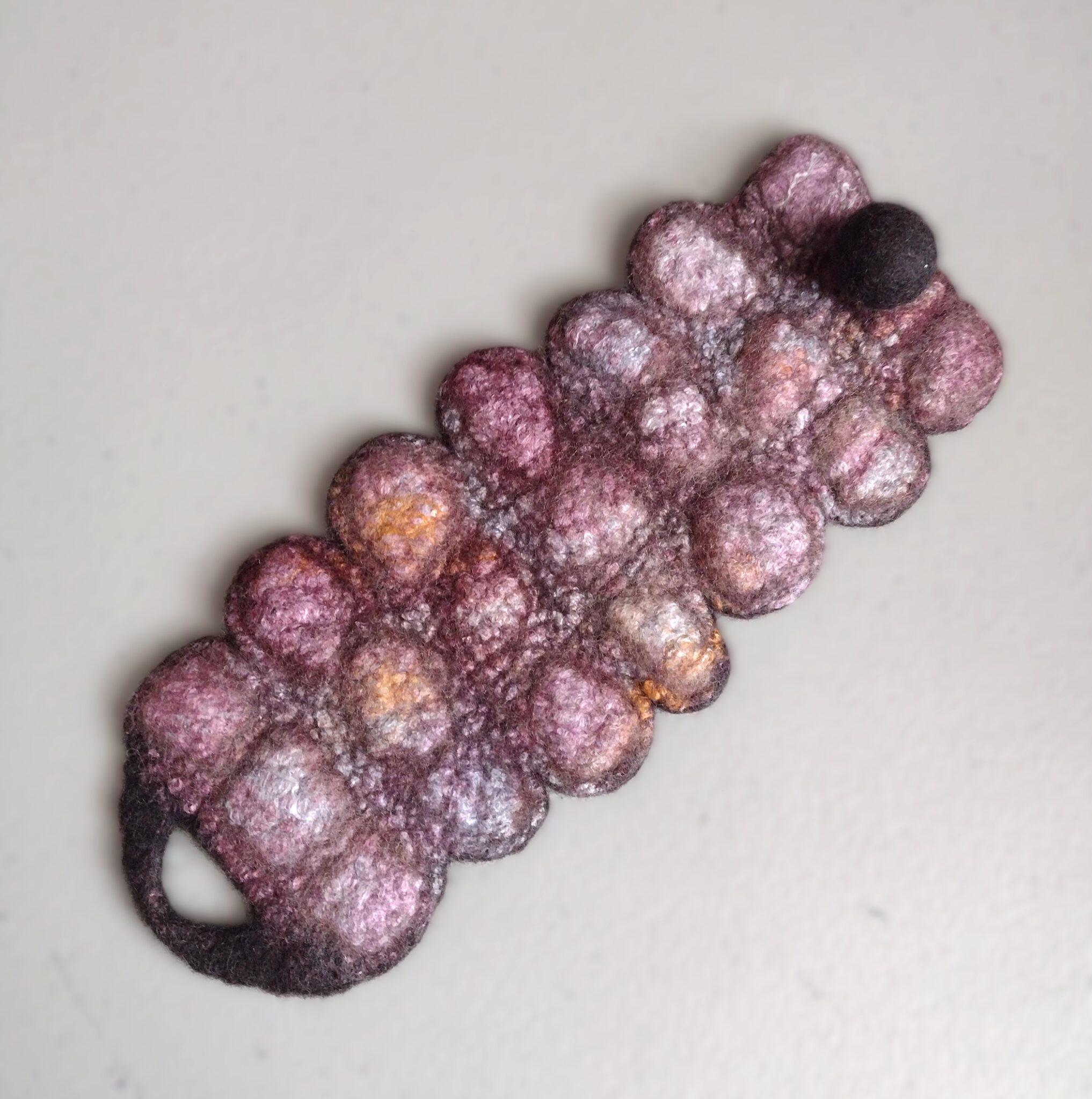Cuff Bracelet Freeform Felted