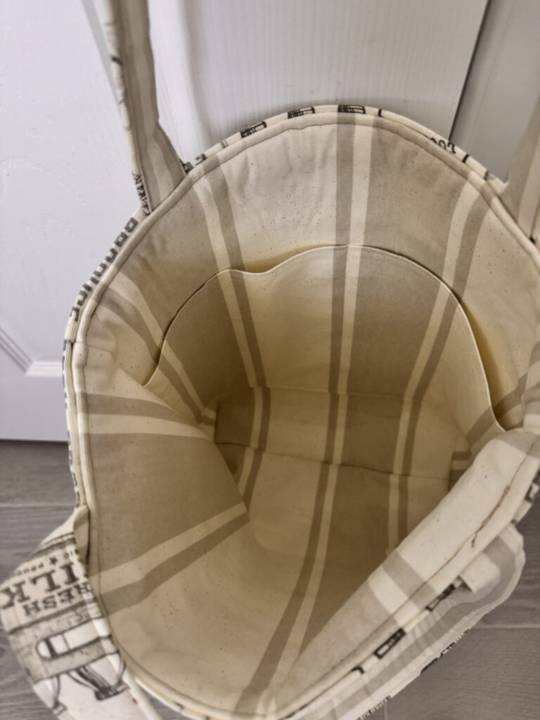 Farmhouse tote lining