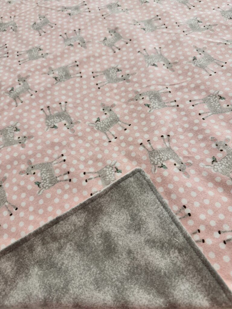 Pink fawn w/gray