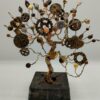 Wire tree in Steampunk style. Made with brown, gold and coper colors.