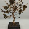 Wire Tree made in a steampunk style. Made with coper, gold and brown colors.