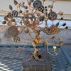 Wire tree made in a steampunk style. With brown, gold and coper colors.