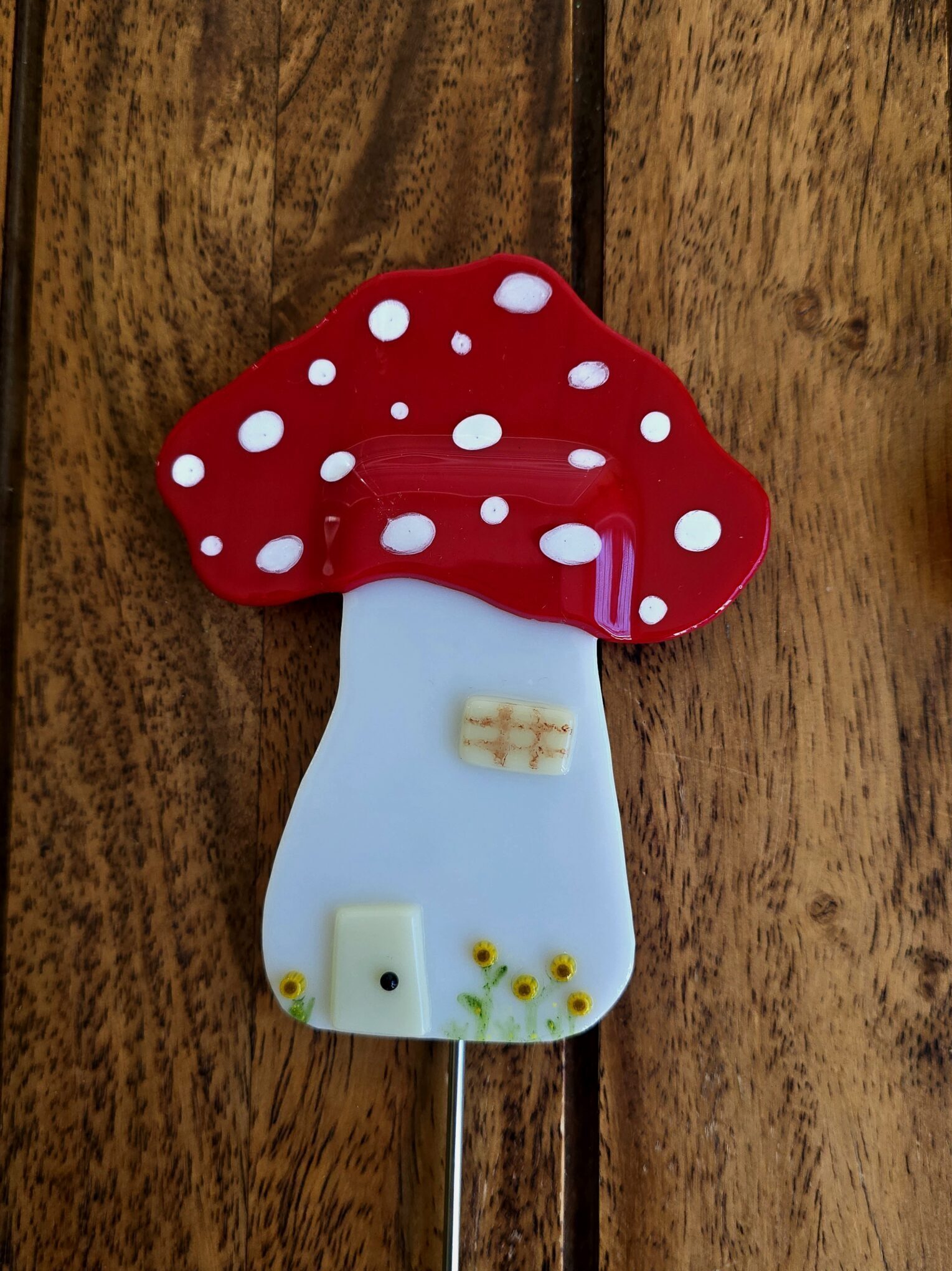 Fused Glass Plant Stake