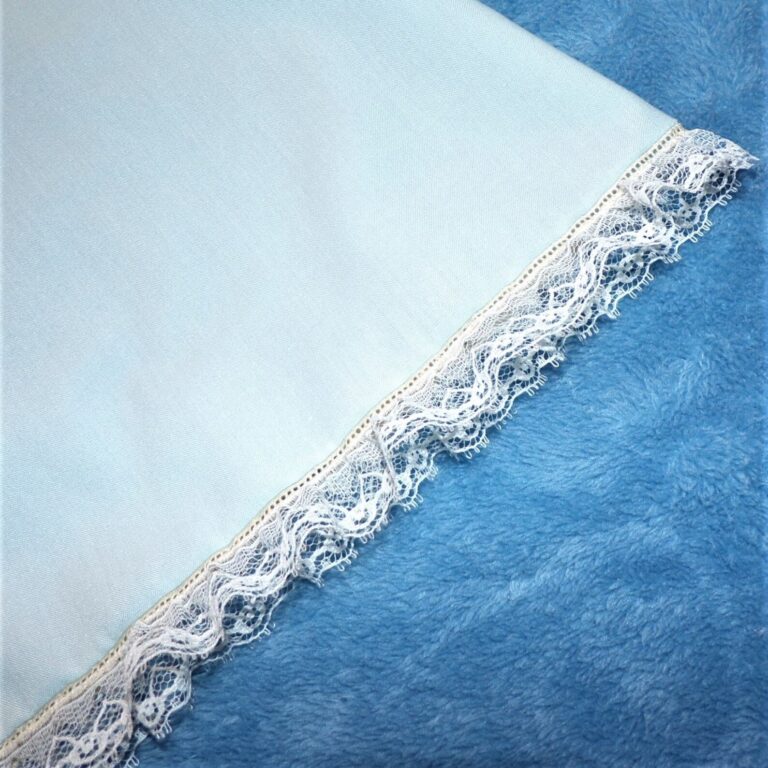 il 1588xN.4333434935 a6kxBLUE DUCKT GOWN LACE HEM