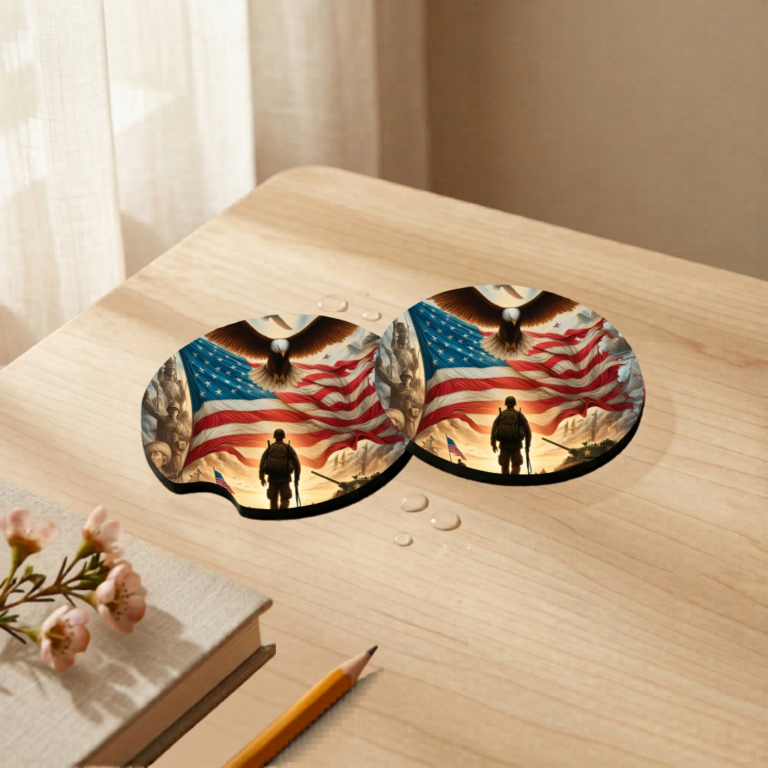 Car Coaster Set 13 military coaster mockup 5