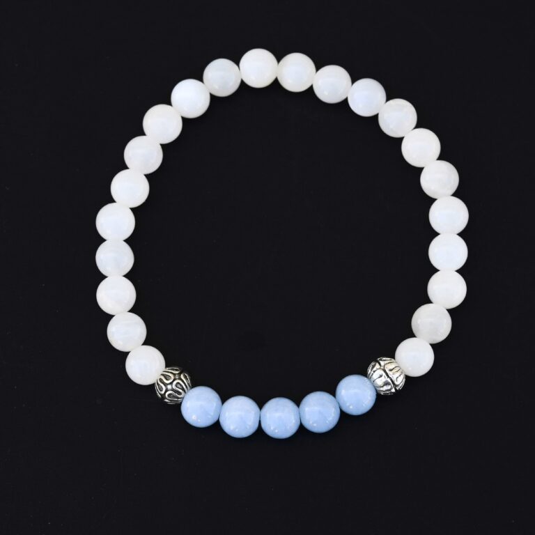 2881 Moonstone and Angelite Bracelet cropped