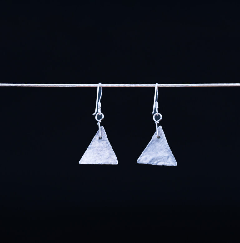 Fine Silver Earrings with Sterling Silver French Ear Wires 4 2882 Silver clay eariings 3 4