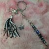 Custom Profanity Keychain with letter beads and tassels
