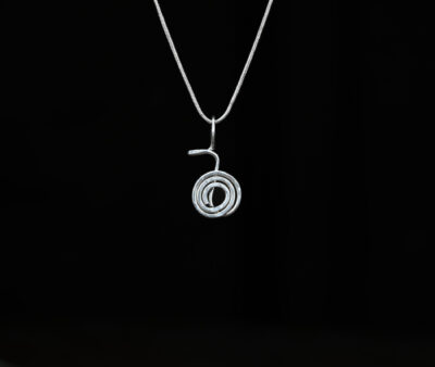 .940 Argentium Silver Cho Ku Rei Reiki Symbol Pendant
