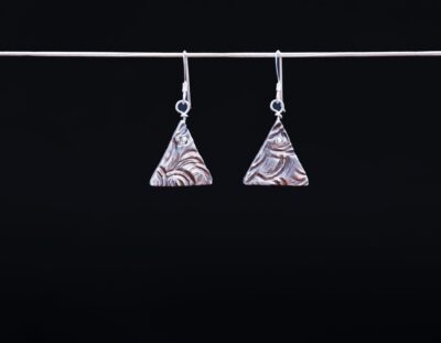 Fine Silver Earrings with Sterling Silver French Ear Wires