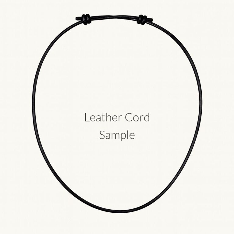 Utah Variscite Pendant - Choice of Chain or Cord 5 leather cord sample