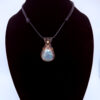 Photo of Serene Tides Wire Wrapped Aquamarine Necklace on a neck form