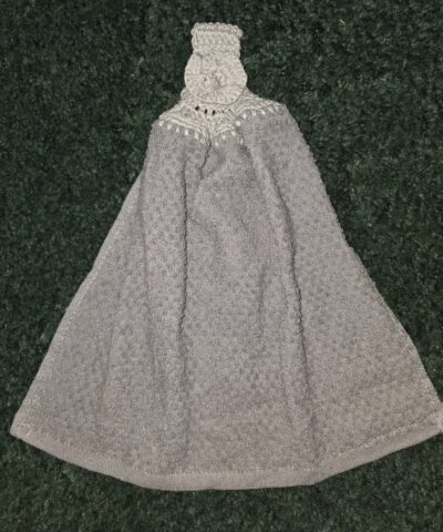 Gray kitchen towel