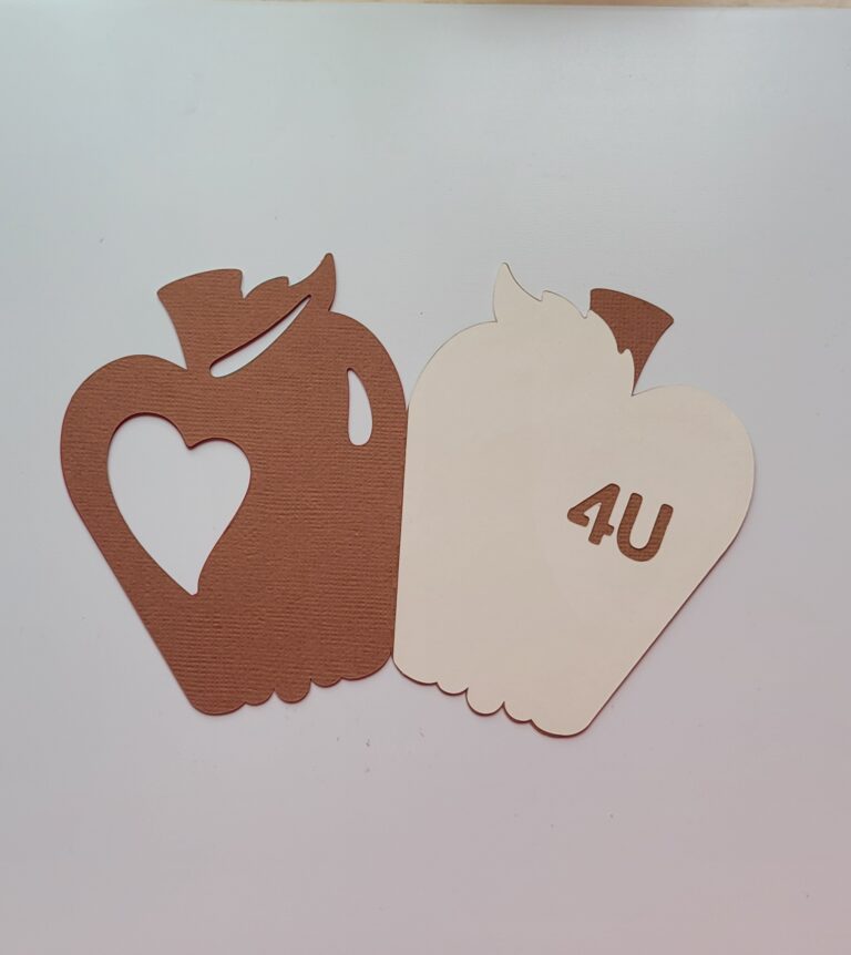 Teacher thank you or appreciation card, handmade Apple 4U card, gifting for teachers. 4 20260623 191538