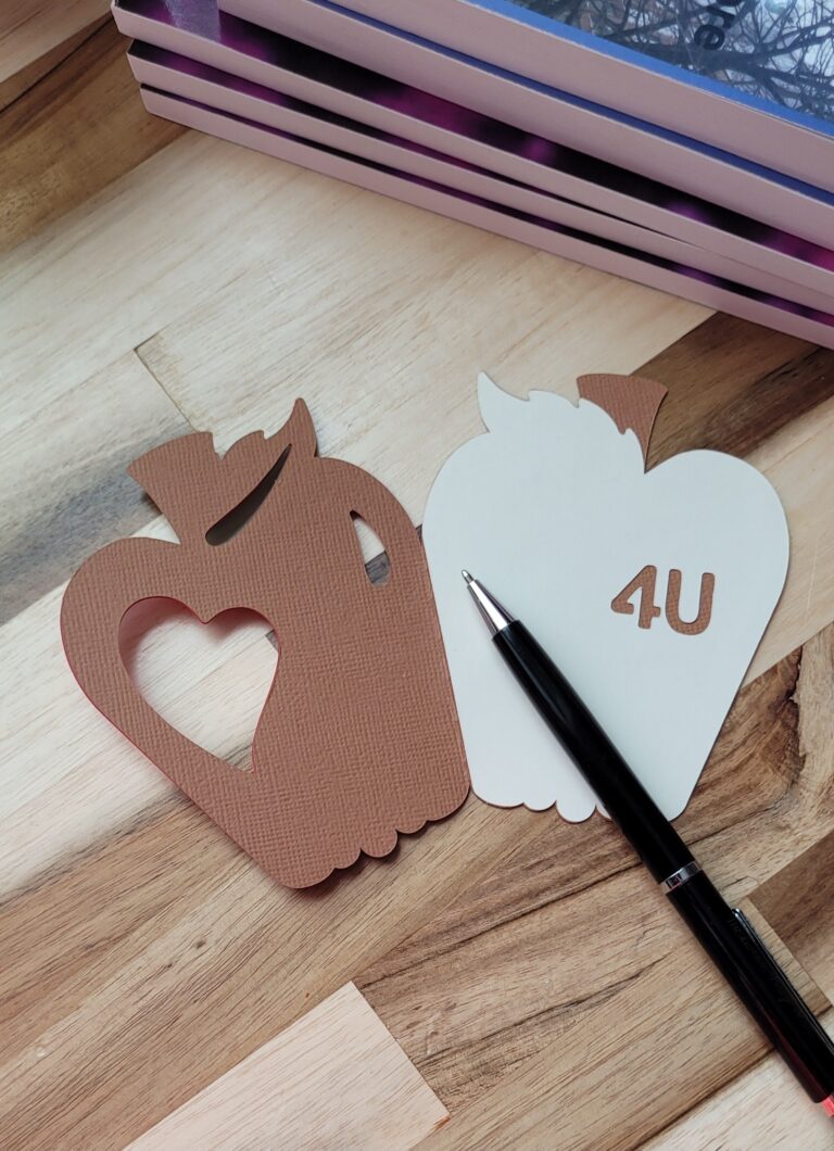 Teacher thank you or appreciation card, handmade Apple 4U card, gifting for teachers. 5 20260623 192140