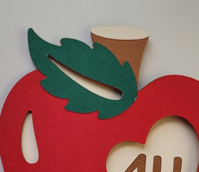 Teacher thank you or appreciation card, handmade Apple 4U card, gifting for teachers. 3 20260623 193509