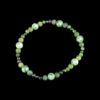 Green gemstone bead anklet