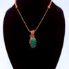 Photo of Sacred Strength Wire Wrapped Simulated Malachite Necklace on a neck form