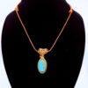 Photo of Calming Force Wire Wrapped Amazonite Necklace on a neck form