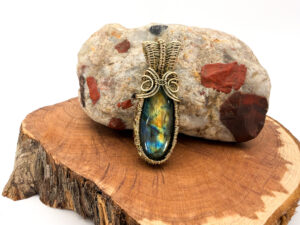 Photo of Timeless Magic Wire Wrapped Labradorite Necklace