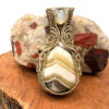 Photo of Bold Harmony Wire Wrapped Zebra Jasper Necklace